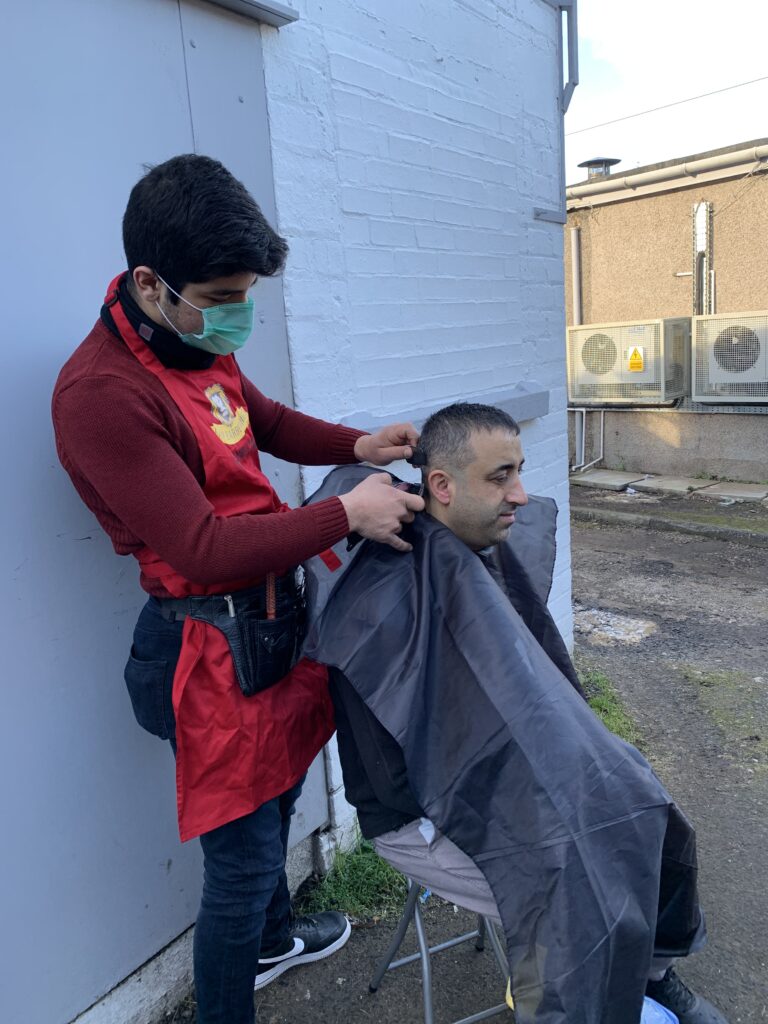 Classic men's haircut at Lion Barbering, Springfield, Dundee