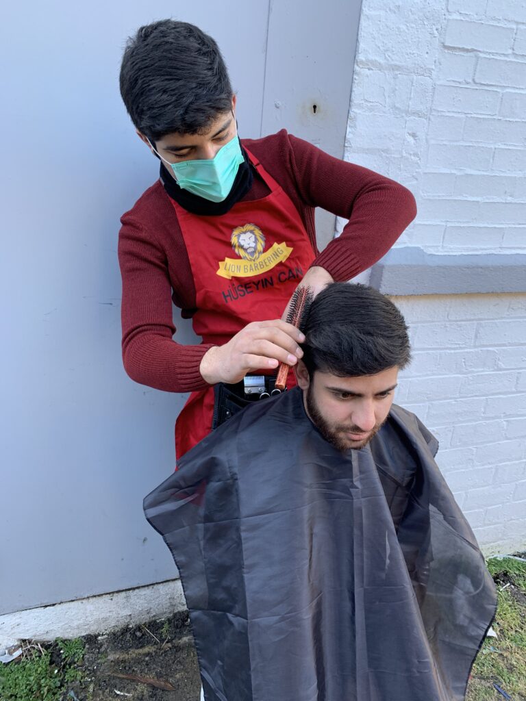 Classic men's haircut at Lion Barbering, Springfield, Dundee