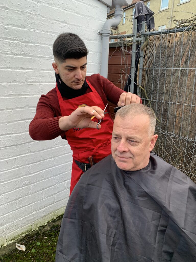 Classic men's haircut at Lion Barbering, Springfield, Dundee