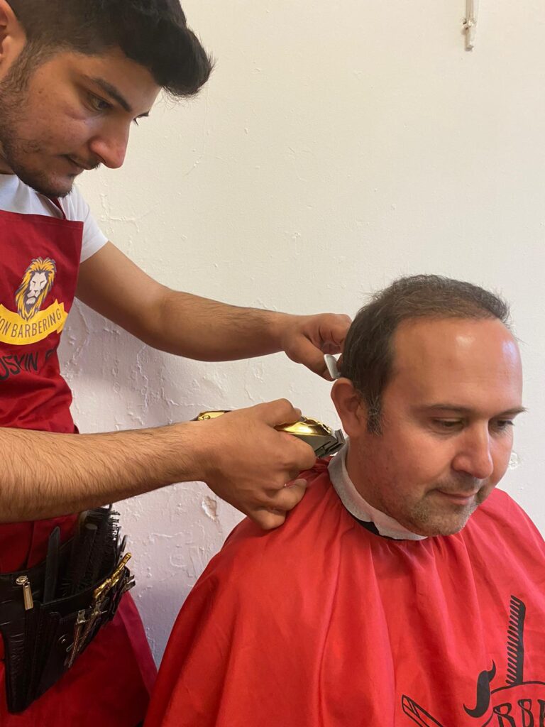 Men's haircut at Lion Barbering, Springfield, Dundee